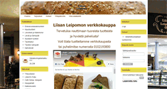 Desktop Screenshot of liisanleipomo.fi